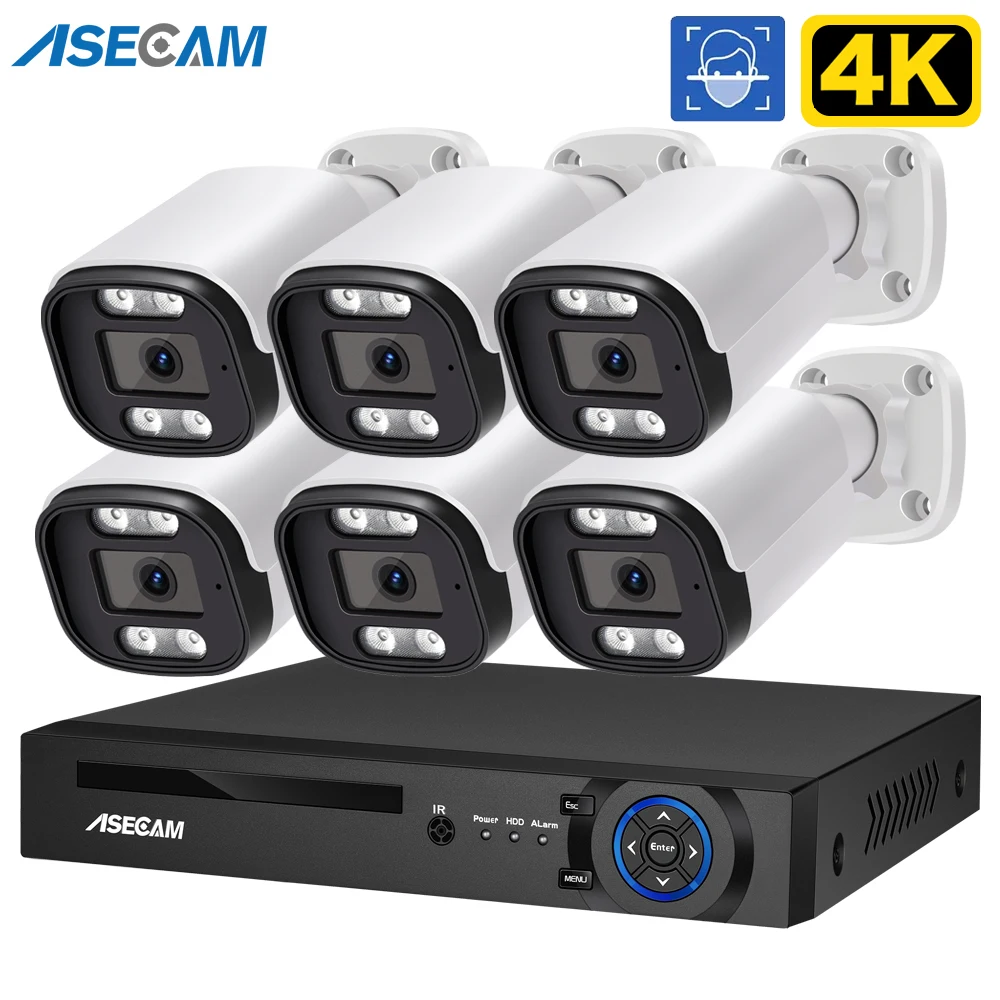 ASECAM POE 보안 카메라 시스템, 오디오 8MP NVR 키트, CCTV 야외 IP 카메라, H.265 P2P 비디오 감시 세트 title=ASECAM POE 보안 카메라 시스템, 오디오 8MP NVR 키트, CCTV 야외 IP 카메라, H.265 P2P 비디오 감시 세트 