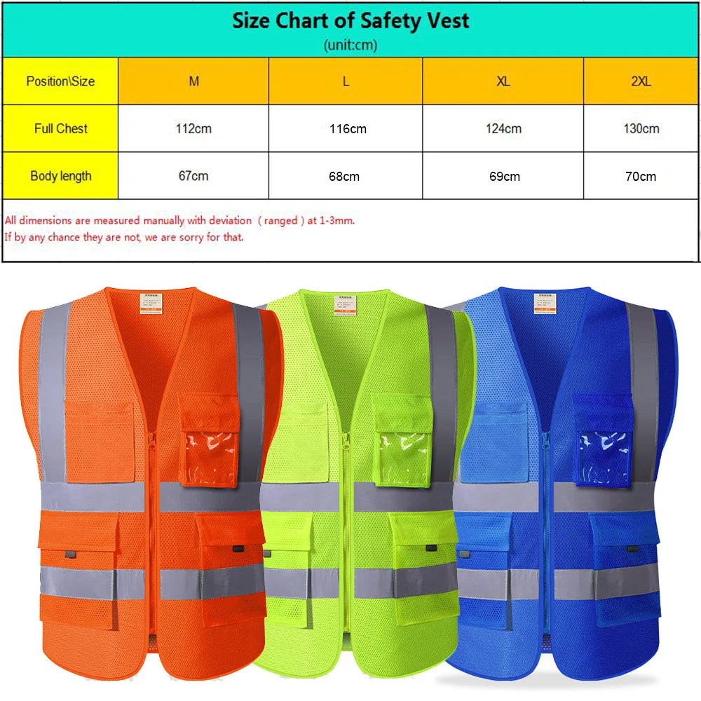 SFVEST-HI VIS VIZ 임원 조끼, 가시성 높은 작업 조끼, 반사 안전 탑 오렌지 옐로우 블루, 무료 배송