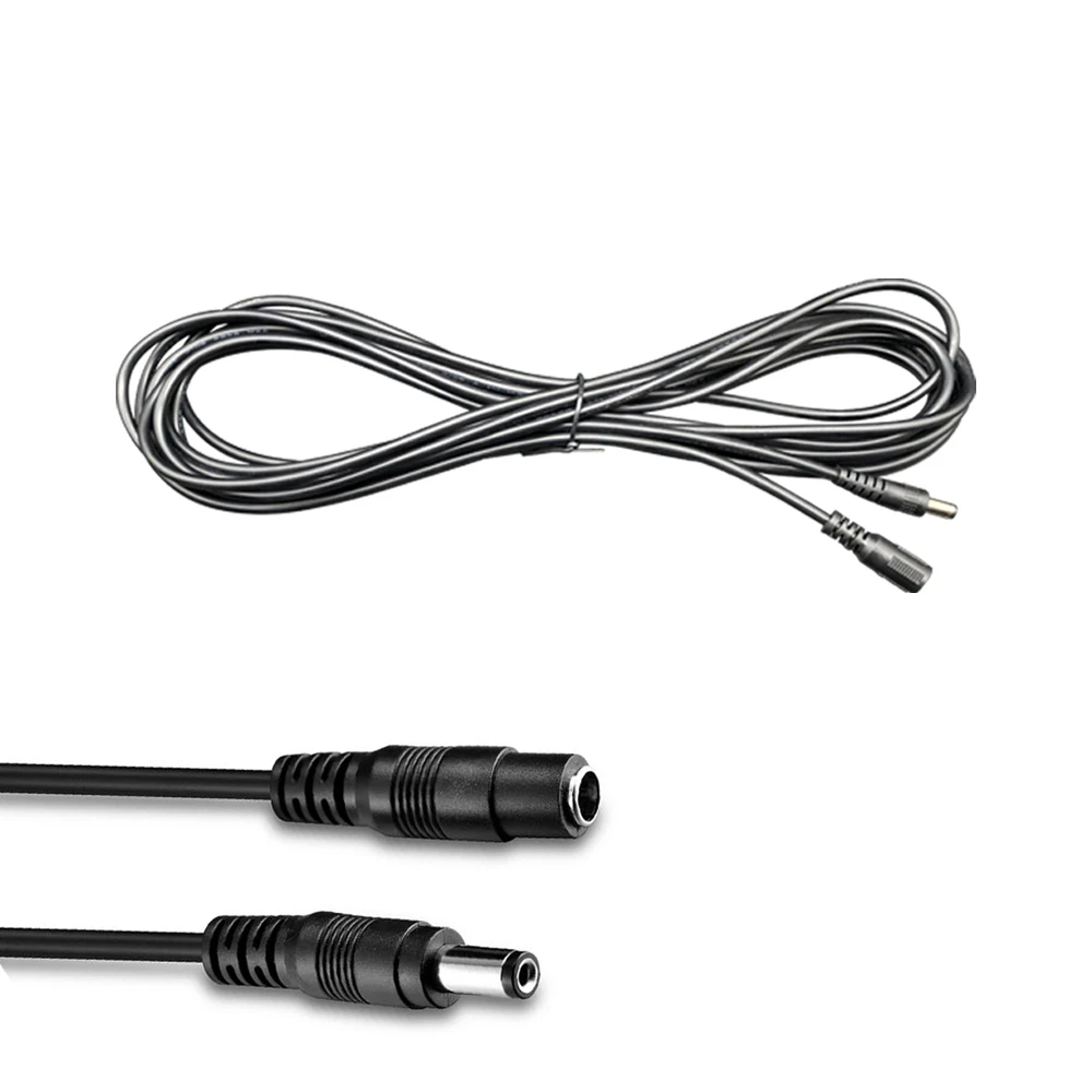 10M 20M DC 12 V 전원 연장 케이블 CCTV 카메라용 5.5mm x 2.1mm/20 FT DC 플러그 12 V 연장 코드