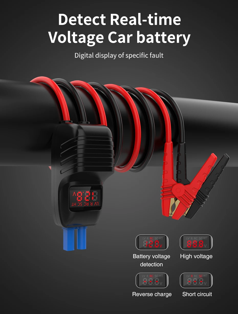 UTRAI 2500A 점프 스타터 보조베터리 배터리 휴대용 충전기 10 와트 무선 충전 LCD 화면 안전 망치 자동차 시작 장치