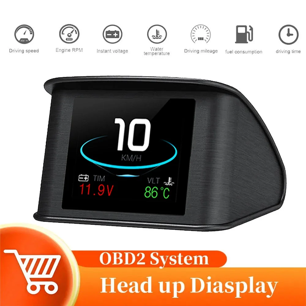 HUD OBD2/GPS 헤드업 디스플레이, 자동차 스마트 게이지, 디지털 속도, RPM 수온, 연료 소비, 스마트 자동차 시스템, 자동차 액세서리 title=HUD OBD2/GPS 헤드업 디스플레이, 자동차 스마트 게이지, 디지털 속도, RPM 수온, 연료 소비, 스마트 자동차 시스템, 자동차 액세서리 