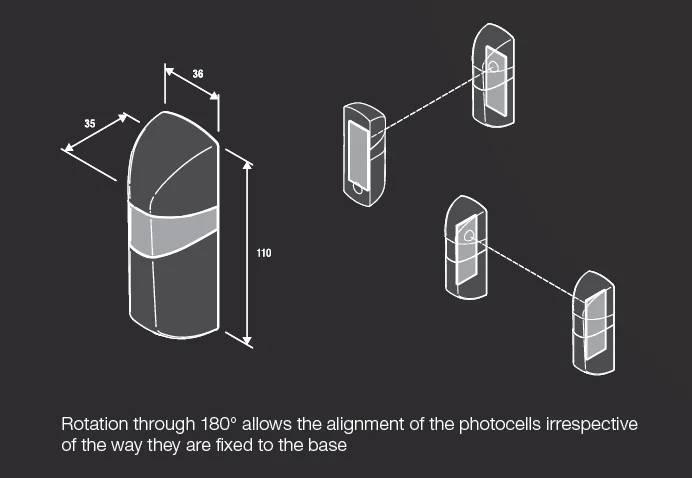 자동 게이트 안전 적외선 감지기 센서, 스윙, 슬라이딩, 차고 게이트, 문 안전 적외선 광전지