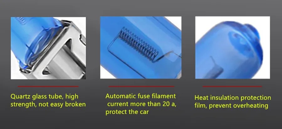 차량용 할로겐 전구 안개 전조등 램프, H1 H3 H4 H7 H8 H9 H11 9005 HB3 9006 HB4, 55W 100W 12V 4300K 6000K