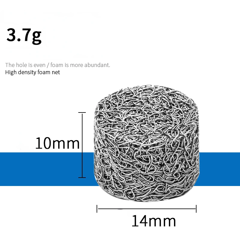 폼 랜스 메쉬 필터, 스테인레스 스틸 태블릿 교체, 필터 발생기 액세서리, 5g, 10 개