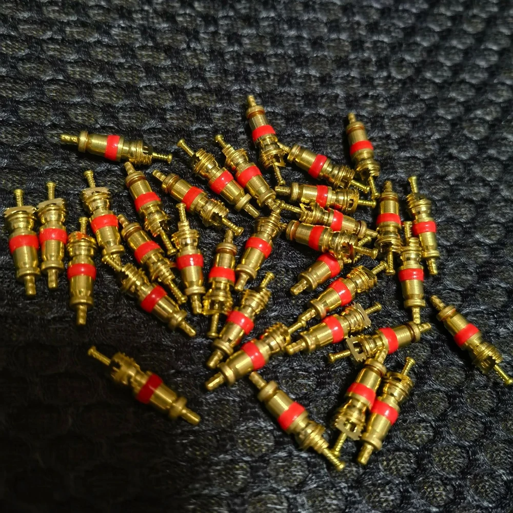 자동차 자전거 오토바이 구리 밸브 코어, 타이어 밸브 스템 제거 도구, 타이어 청소 수리 도구, 4 인 1, 10, 100, 200 개