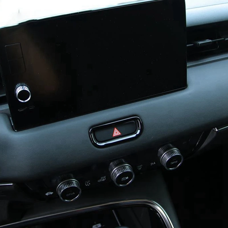 자동차 위험 비상 조명 프레임 경고 램프 스위치 커버 트림, 혼다 베젤 HR-V HRV 2021 2022