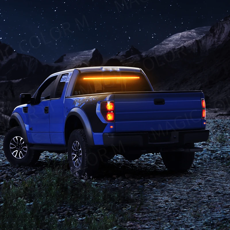 자동차 앞 유리 경고등, 96 LED 3030 구슬 스트로브 램프 바, 교통 신호 비상 깜박이 램프, 노란색 파란색, 12-24V