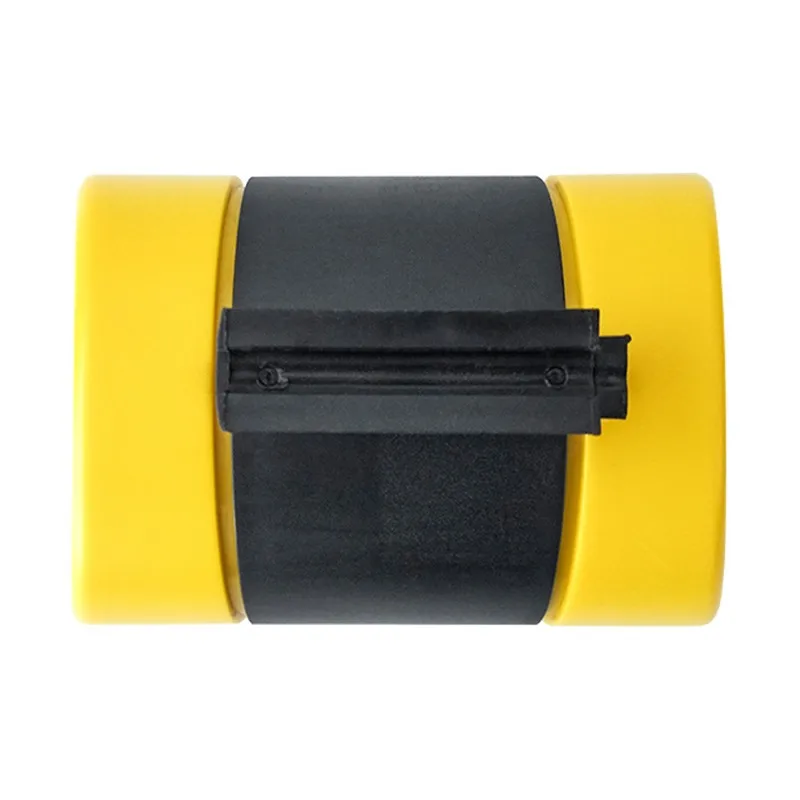 고정 벽 마운트 개폐식 벨트 장벽, ABS 케이스, 16.3 피트 줄무늬 주의 벨트, 분리 지역 군중 통제 장벽, 5M