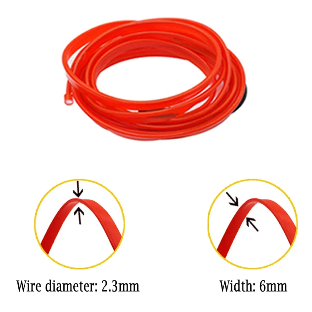 자동차 인테리어 조명 LED 스트립 장식 화환 와이어 로프 튜브 라인, 유연한 네온 조명, USB 드라이브 포함, 1m, 2m, 3m, 5m, 핫 세일