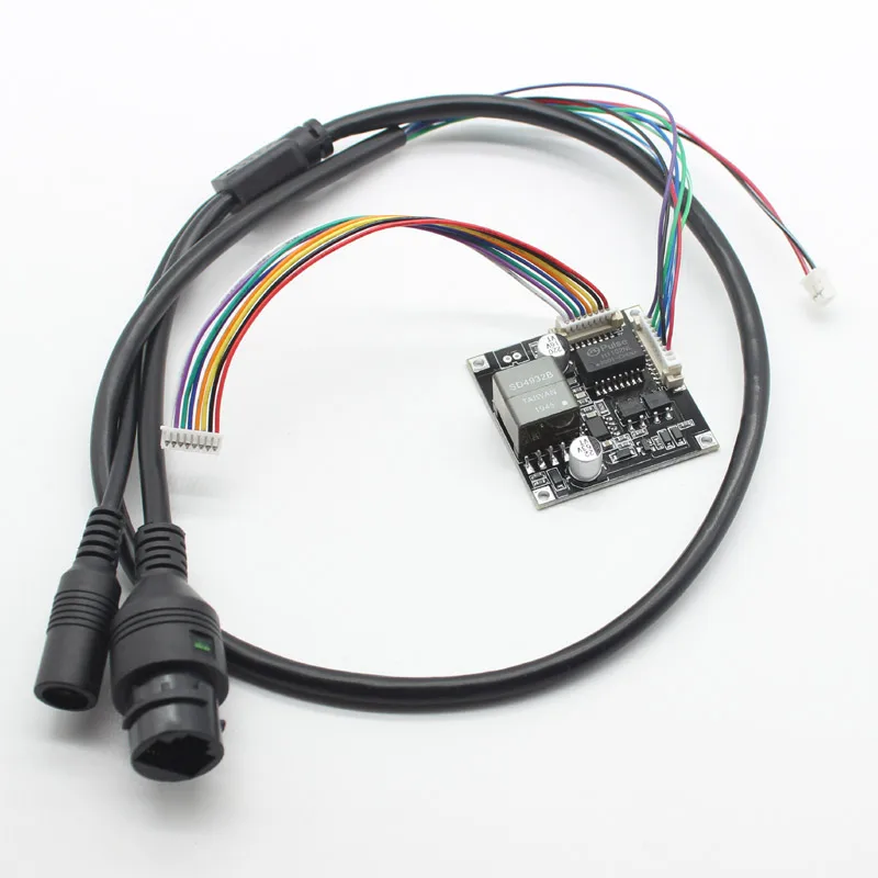 POE 모듈 보드 이더넷 전원, 12V 출력, IEEE802.3af/at, 보안 CCTV 네트워크 IP 카메라 8 핀, Poe 케이블 포함