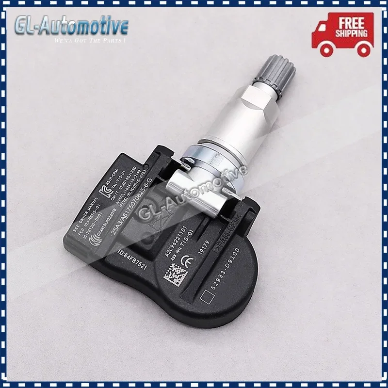 4pcs TPMS 433Mhz 타이어 압력 센서 TPMS For Kia Sportage 2019 2020 2021 NIRO OPTIMA For HYUNDAI ELANTRA I30 Genesis G80