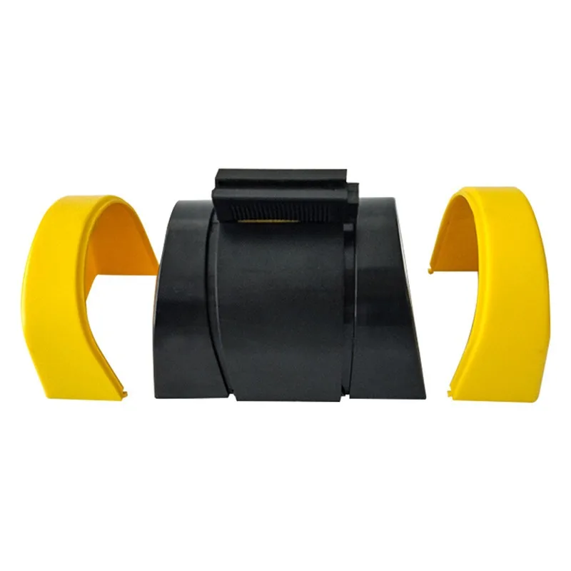 고정 벽 마운트 개폐식 벨트 장벽, ABS 케이스, 16.3 피트 줄무늬 주의 벨트, 분리 지역 군중 통제 장벽, 5M