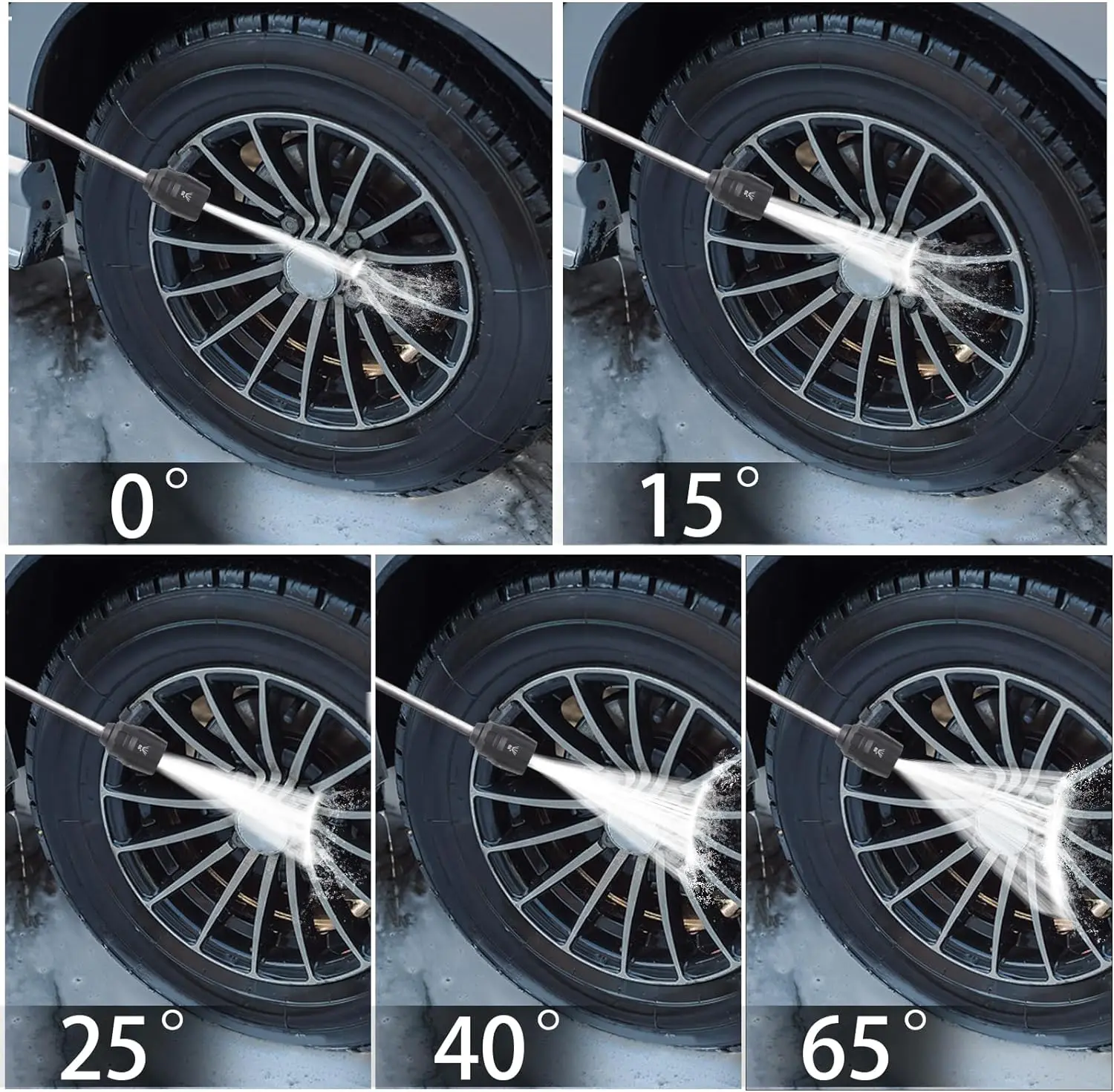 ROUE 고압 노즐 자동차 와셔 건, 퀵 제트 팁 와셔 노즐, Karcher Parksdie Nilfisk Bosch 어댑터 액세서리