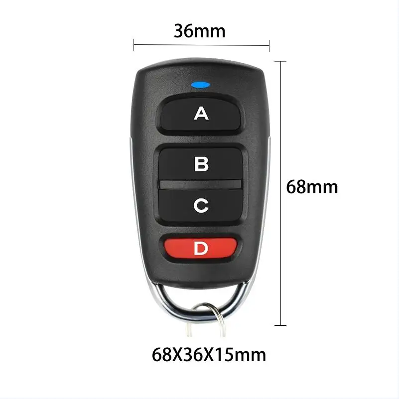 범용 차고 문짝 리모컨 복사기 휴대용 송신기 키, 8 / 10 DIP 스위치용, 433MHz, 433.92MHz 고정 코드