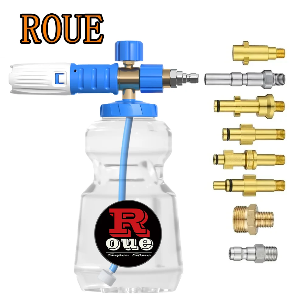 ROUE-폼 캐논 포머 건, 거품 발생기, 스노우 폼 세척, 자동차 청소, 카처 파크 사이드 라버 와셔, 고압 For Karcher K2 K3 K4 K5 K6 K7 Lavor Nilfisk Makita Parkside WAP M22 1/4퀵 고압세차기 고압세차기 300bar 200bar title=ROUE-폼 캐논 포머 건, 거품 발생기, 스노우 폼 세척, 자동차 청소, 카처 파크 사이드 라버 와셔, 고압 For Karcher K2 K3 K4 K5 K6 K7 Lavor Nilfisk Makita Parkside WAP M22 1/4퀵 고압세차기 고압세차기 300bar 200bar 