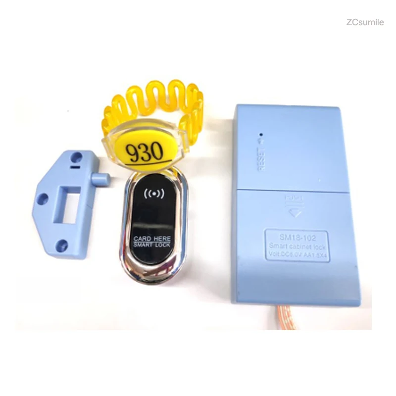 스마트 손목 밴드 카드가 있는 전자 센서 잠금 장치, 사우나 탈의실용 유도 잠금 장치, 보관 캐비닛용