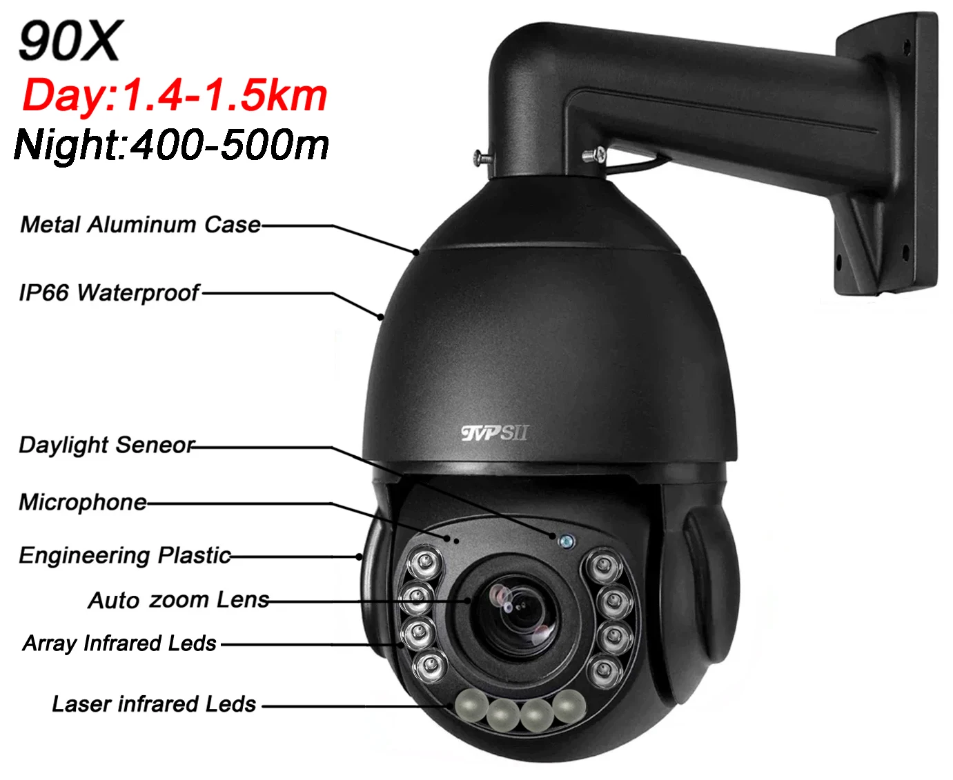 야외 ONVIF IP POE PTZ 감시 카메라, 자동 추적, 블랙 256gb, 8MP, 4K, IMX415, 54X, 90X 광학 줌, 360 ° 오디오