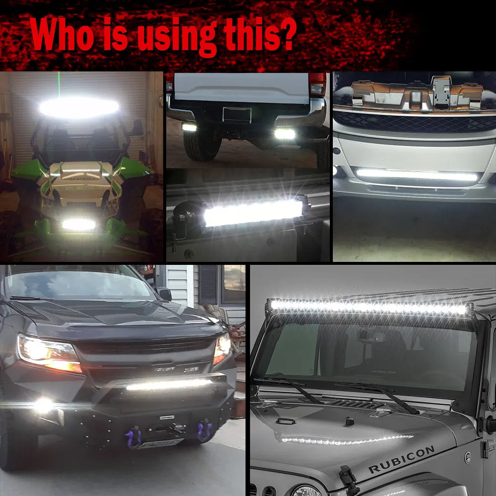 CO LIGHT 오프로드 콤보 LED 바, 매우 밝은 LED 라이트 바, Lada 트럭 4x4 SUV ATV Niva용, 자동차 주행등, 6D, 8-50 인치, 12V, 24V