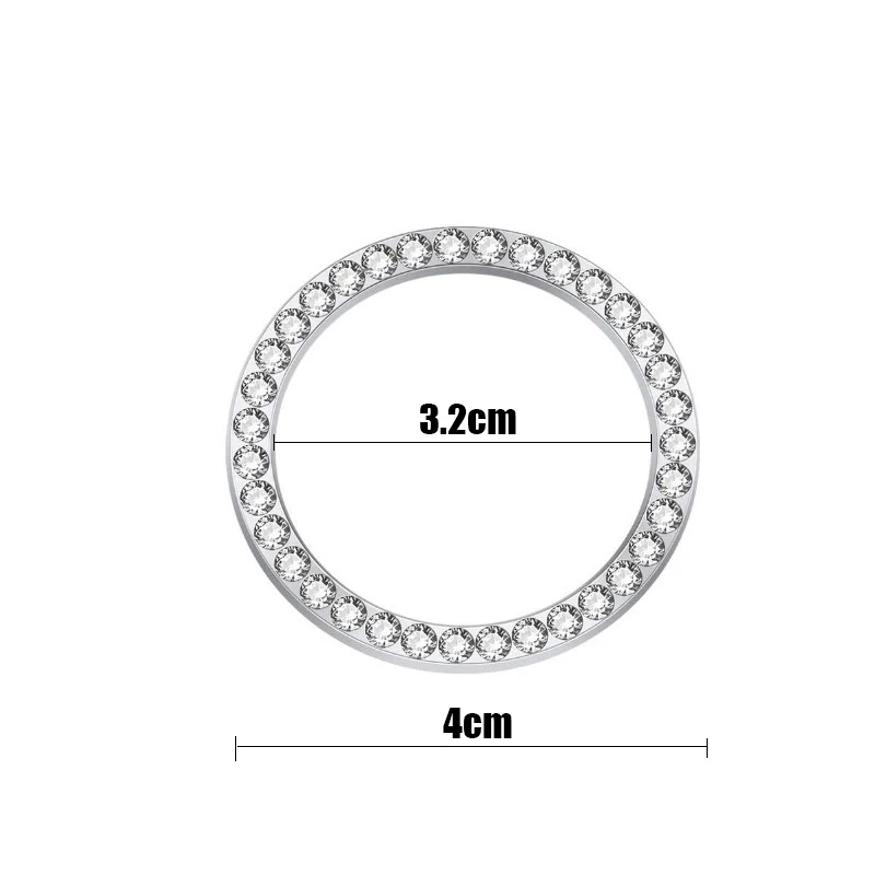 크리스탈 자동차 엔진 점화 원 키 시작 정지 푸시 버튼 스위치 보호 커버, 블링 걸 자동차 인테리어 장식, 자동차 액세서리