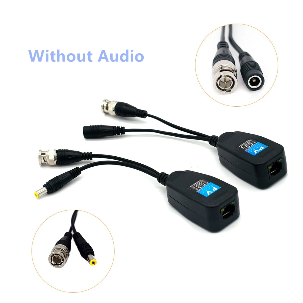 5 짝/몫 1CH 수동 발룬 RJ45 CCTV 발룬 비디오 발룬 트랜시버 공급 전원 고화질 CVI/TVI/AHD 카메라