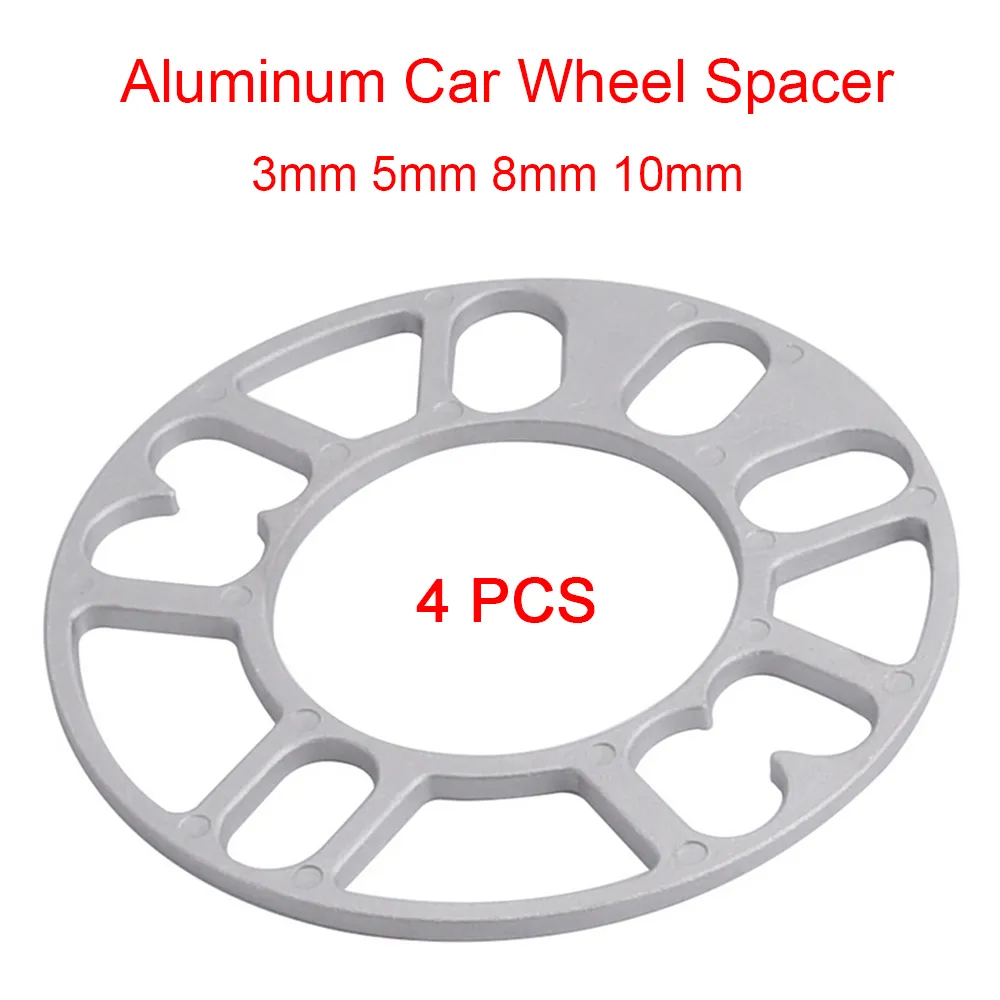 SPEWPRP 범용 알루미늄 자동차 휠 스페이서 심 플레이트, 3mm, 5mm, 8mm, 10mm, 4x100, 4x114.3, 5x100, 5x108, 5x114.3, 5x120, 4 개 title=SPEWPRP 범용 알루미늄 자동차 휠 스페이서 심 플레이트, 3mm, 5mm, 8mm, 10mm, 4x100, 4x114.3, 5x100, 5x108, 5x114.3, 5x120, 4 개 