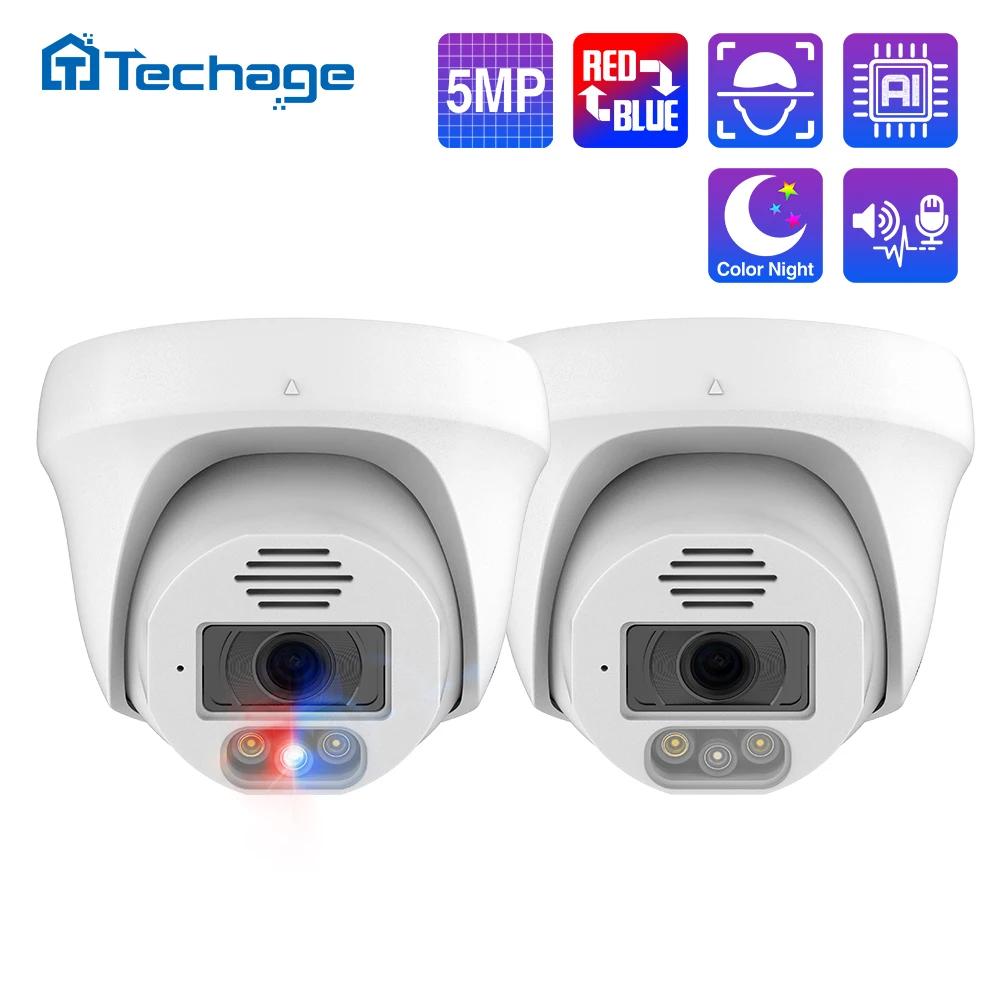 Techage 얼굴 인식 스마트 AI 양방향 오디오 실내 돔 카메라, 감시 시스템 CCTV 비디오용, H.265, 8MP, 5MP, 4K POE 카메라 title=Techage 얼굴 인식 스마트 AI 양방향 오디오 실내 돔 카메라, 감시 시스템 CCTV 비디오용, H.265, 8MP, 5MP, 4K POE 카메라 