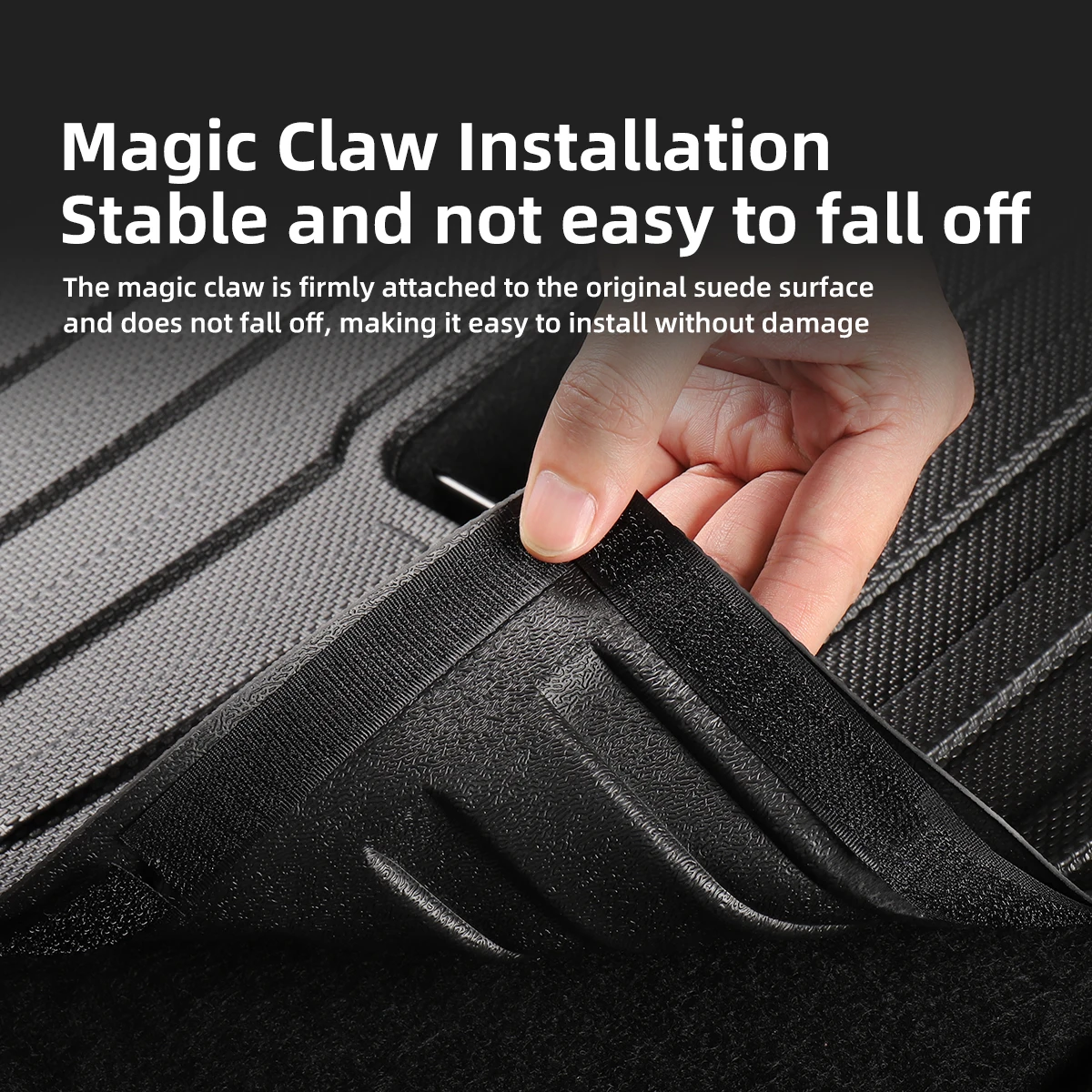 LUCKEASY 테슬라 모델 Y용 2021 2024 뒷좌석 등받이 보호 패드, 트렁크 매트, 자동차 인테리어 액세서리, 킥 방지 패드