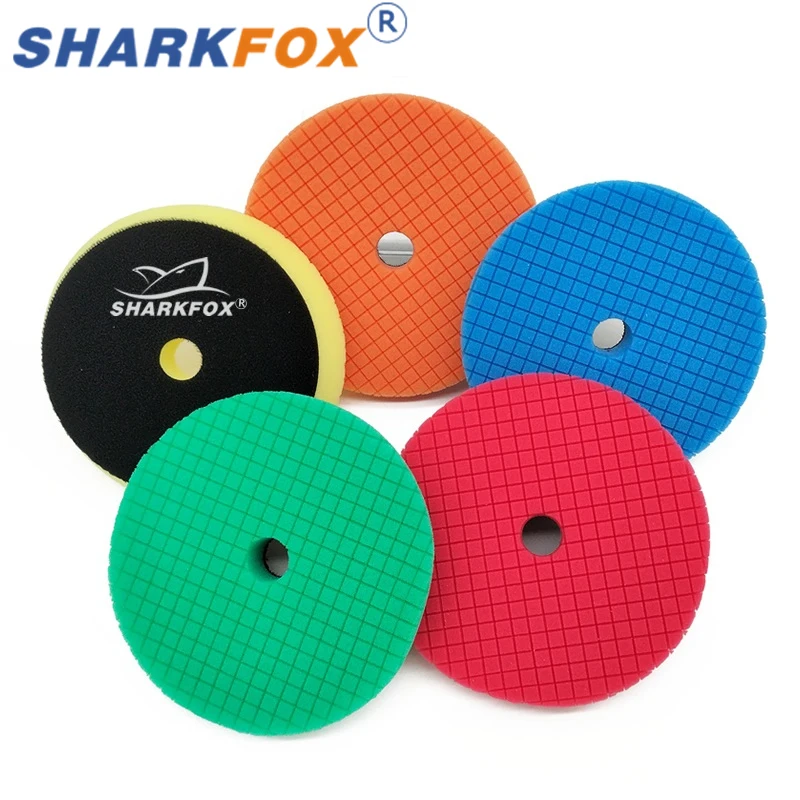 Sharkfox 연마 패드, 디테일링 버핑 연마 휠, 광택 패드 폴리셔 디스크 글로스, 5 인치 (125mm), 6 인치 (150mm)