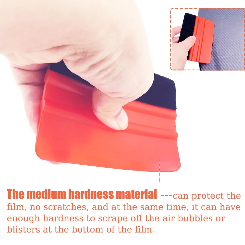 TOFAR 비닐 설치 착색 도구, 자동차 스티커 액세서리, 탄소 필름 포장 펠트 스퀴지 스크레이퍼, 창 청소 와이퍼