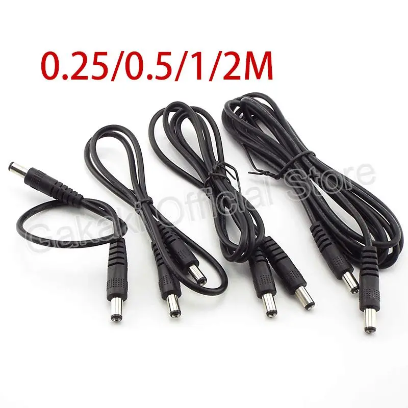 DC 전원 케이블 플러그 수-수 CCTV 어댑터 커넥터, 22awg 와이어, 12V 3A 전원 연장 코드, 0.25m, 0.5m, 1m, 2m, 5.5x2.1mm title=DC 전원 케이블 플러그 수-수 CCTV 어댑터 커넥터, 22awg 와이어, 12V 3A 전원 연장 코드, 0.25m, 0.5m, 1m, 2m, 5.5x2.1mm 