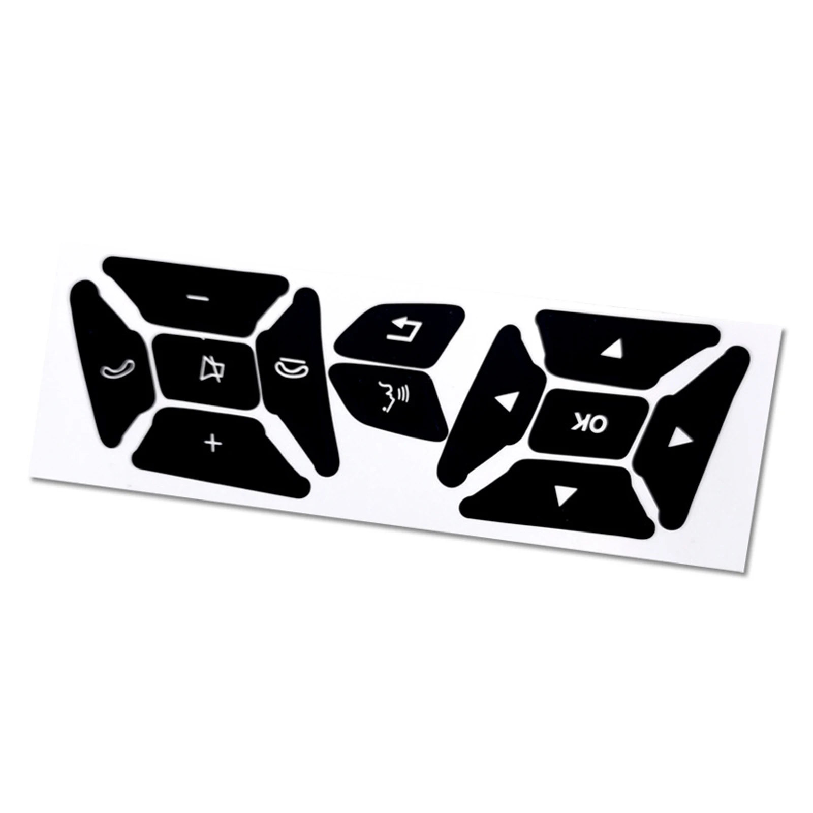 자동차 버튼 수리 스티커, 메르세데스 벤츠 GLK350 C 클래스 CLS C218 SLK W172 W204 W207 W212 W218 용 매트 블랙 데칼 스티커