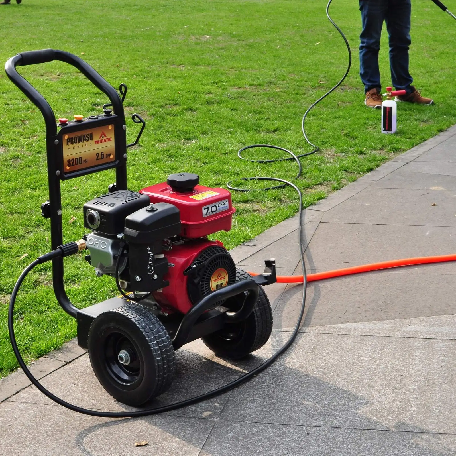 ROUE 고압 호스, 주차장 휴대용 압력 세척기, 세차 액세서리, 물 토네이도 청소, 고압 호스