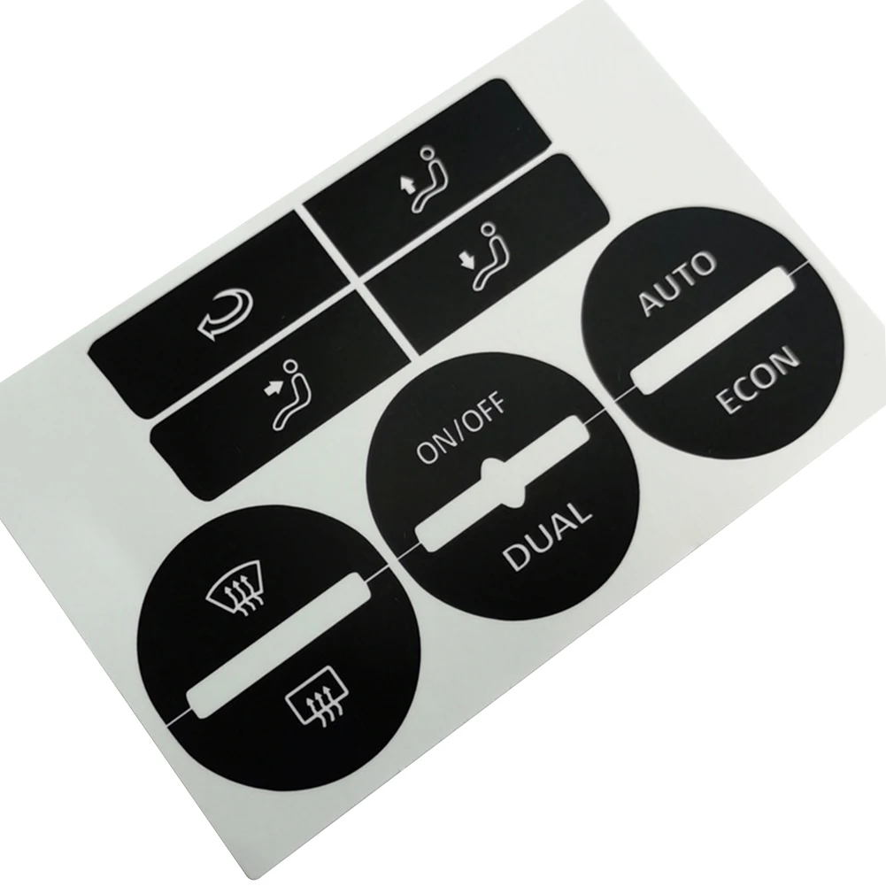AC 창 기후 닳은 필링 버튼 수리 스티커, VW 골프 Mk5 PASSAT AC 컨트롤 단추 데칼 스티커, 자동차 액세서리