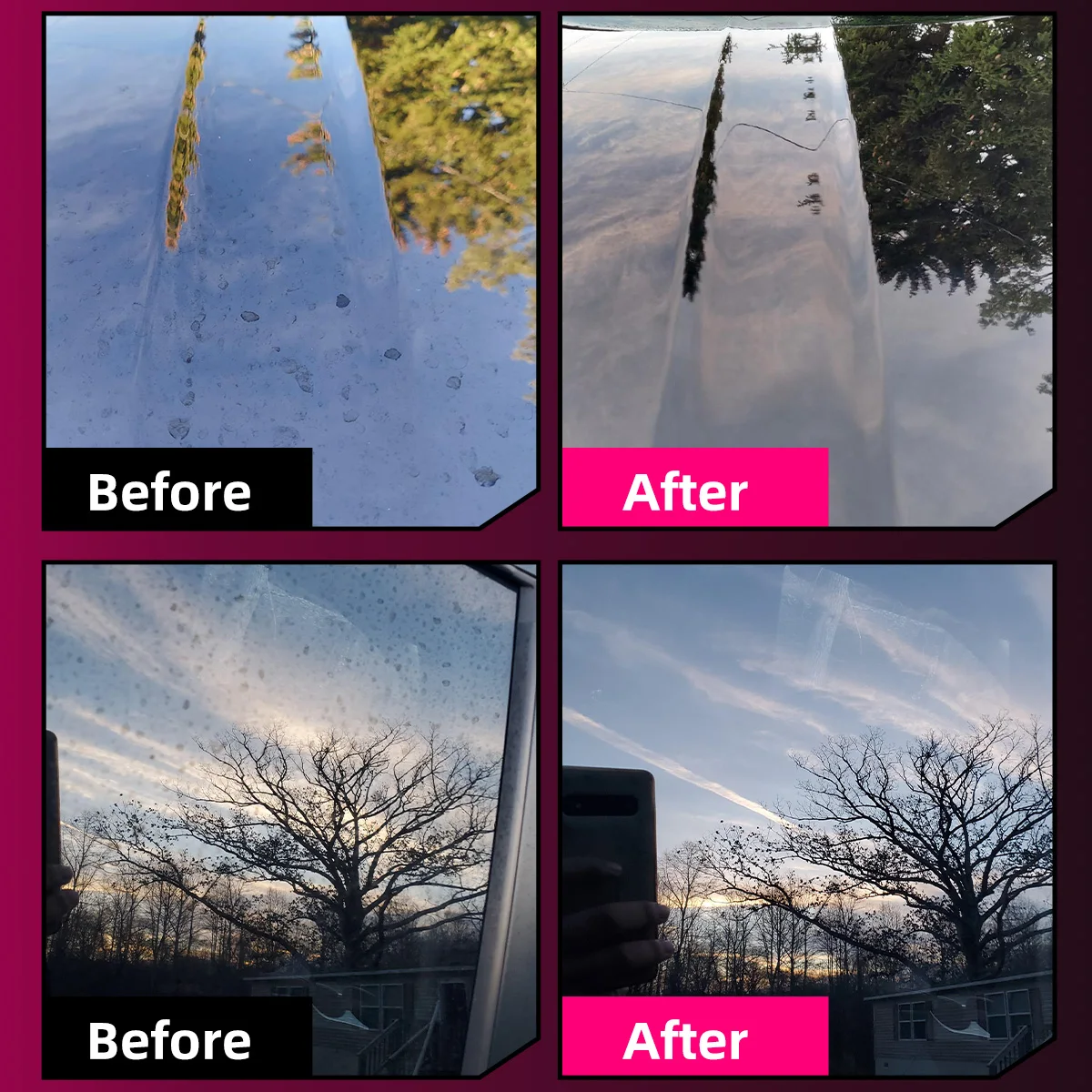 자동차 페인트 물 얼룩 제거 하드 워터 얼룩 제거 미네랄 침전물 클리너, 스테인레스 스틸 비누 샤워 도어, 욕조 싱크 미러