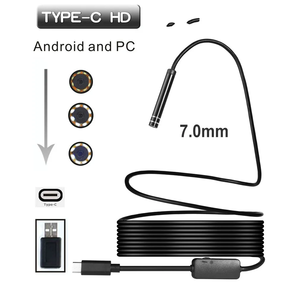 USB TYPE-C 검사 내시경 카메라, 안드로이드 폰, S8, LG, G5, G6, V20 픽셀, P9, P10, 원플러스 2, 3, 3T, 7mm, 1, 3, 5 미터, 6LED HD title=USB TYPE-C 검사 내시경 카메라, 안드로이드 폰, S8, LG, G5, G6, V20 픽셀, P9, P10, 원플러스 2, 3, 3T, 7mm, 1, 3, 5 미터, 6LED HD 