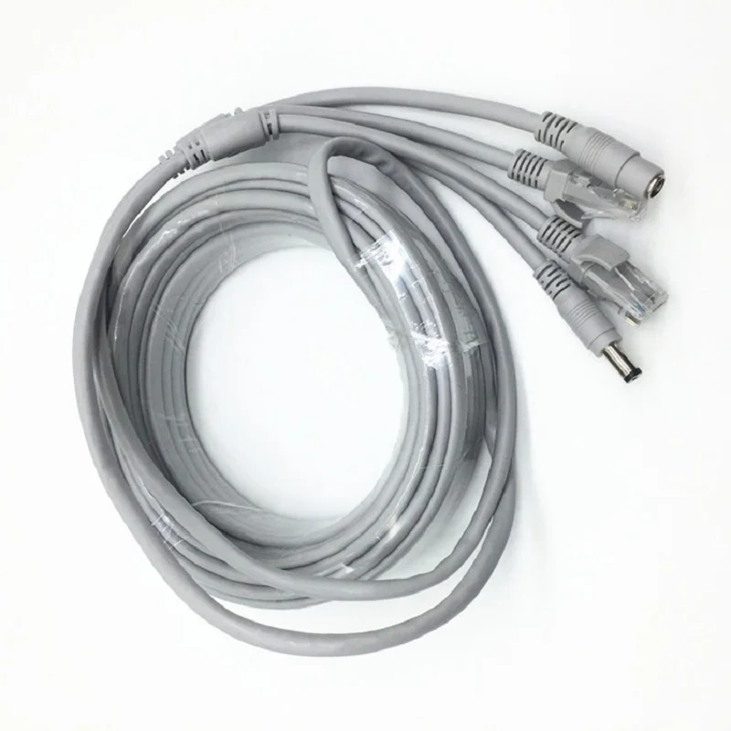 이더넷 CCTV 케이블, Cat5e DC 전원, Cat5 인터넷 네트워크 LAN 케이블 코드, PC 컴퓨터, POE IP 카메라 시스템 연결, RJ45