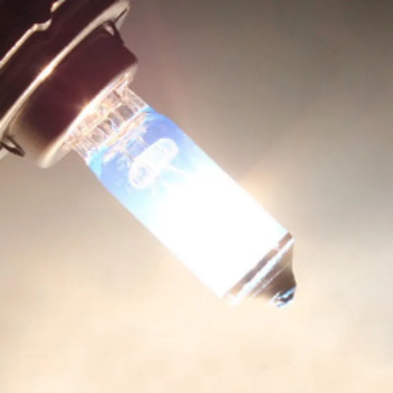 자동차 헤드라이트 할로겐 전구, 고출력 주차 헤드라이트 램프, 자동차 액세서리, 매우 밝은 흰색 안개등, H4, 100W, 12V, 2 개