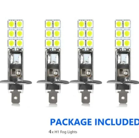 자동차 LED 헤드라이트 전구 키트, 매우 밝은 오토바이 안개등 주행등 안개등, DRL 6000K 12V 24V 액세서리, H1, 50W, 4 개 title=자동차 LED 헤드라이트 전구 키트, 매우 밝은 오토바이 안개등 주행등 안개등, DRL 6000K 12V 24V 액세서리, H1, 50W, 4 개 