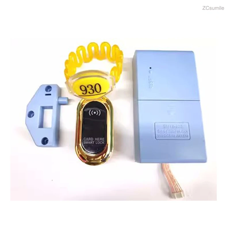 스마트 손목 밴드 카드가 있는 전자 센서 잠금 장치, 사우나 탈의실용 유도 잠금 장치, 보관 캐비닛용