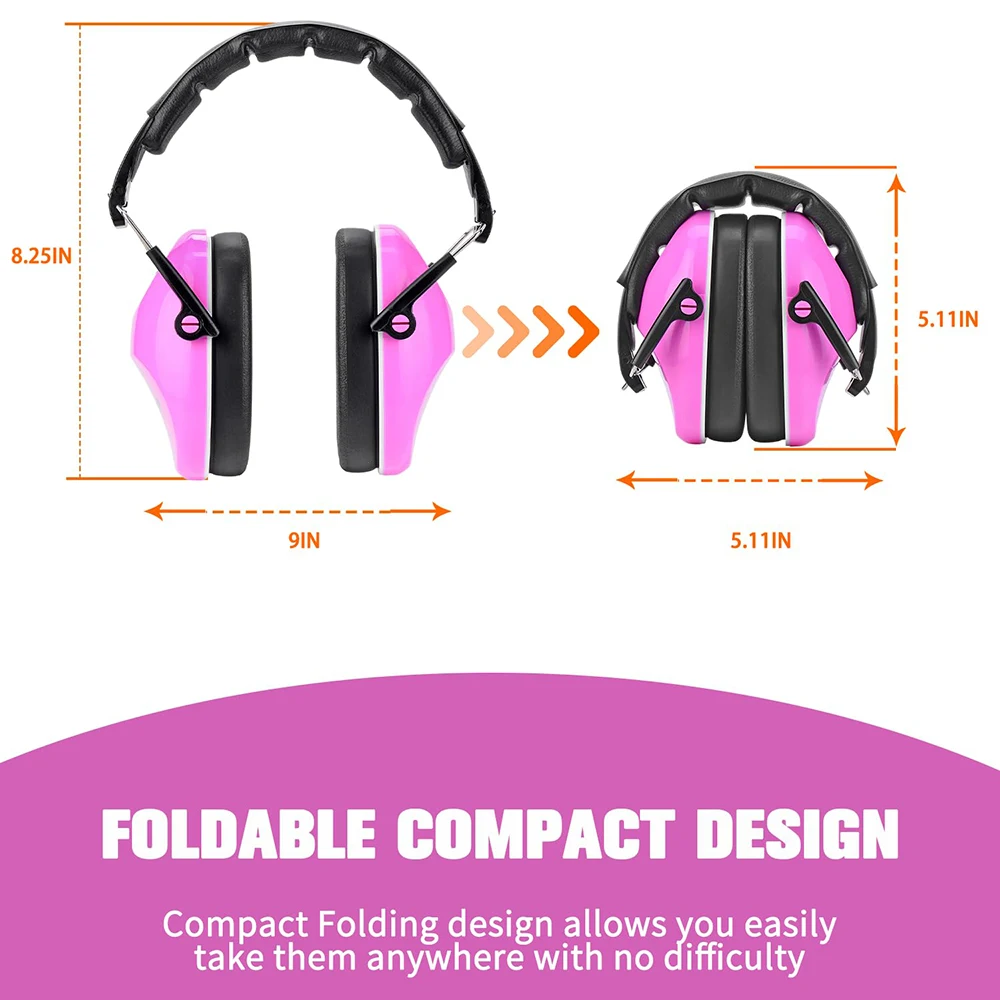 ZOHAN 어린이 귀 보호 안전 소음 감소 조절식 귀마개, 자폐증 청력 감각 문제 NRR 25dB