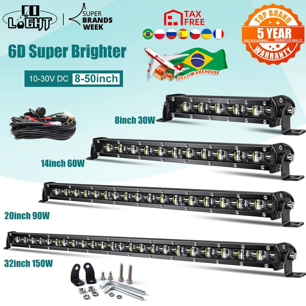 CO LIGHT 오프로드 콤보 LED 바, 매우 밝은 LED 라이트 바, Lada 트럭 4x4 SUV ATV Niva용, 자동차 주행등, 6D, 8-50 인치, 12V, 24V title=CO LIGHT 오프로드 콤보 LED 바, 매우 밝은 LED 라이트 바, Lada 트럭 4x4 SUV ATV Niva용, 자동차 주행등, 6D, 8-50 인치, 12V, 24V 