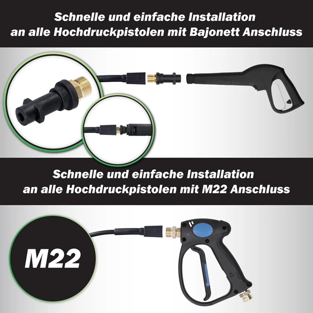 고압 파이프 청소 호스 배수 클리너 파이프, Karcher K2-K7 HD HDS 범용 파이프 하수도 청소 세트, 회전 노즐 고압세척기 청소 고압호스 호스