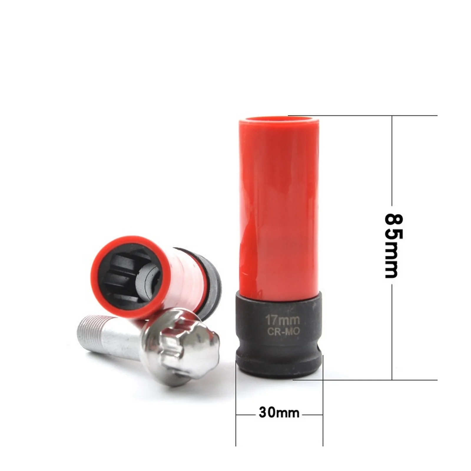 범용 휠 잠금 너트 제거 소켓 렌치, 메르세데스 벤츠 S 시리즈 도난 방지 제거 소켓 렌치 수리 도구, 17mm