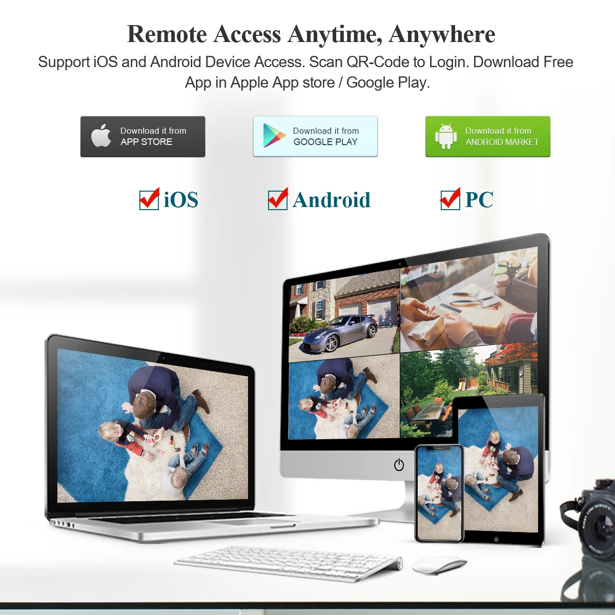 Techage 야간 투시경 보안 카메라 키트, 스마트 AI 감지, 이메일 경고, 야외 홈 CCTV 비디오 감시 카메라 시스템, 4K 8MP