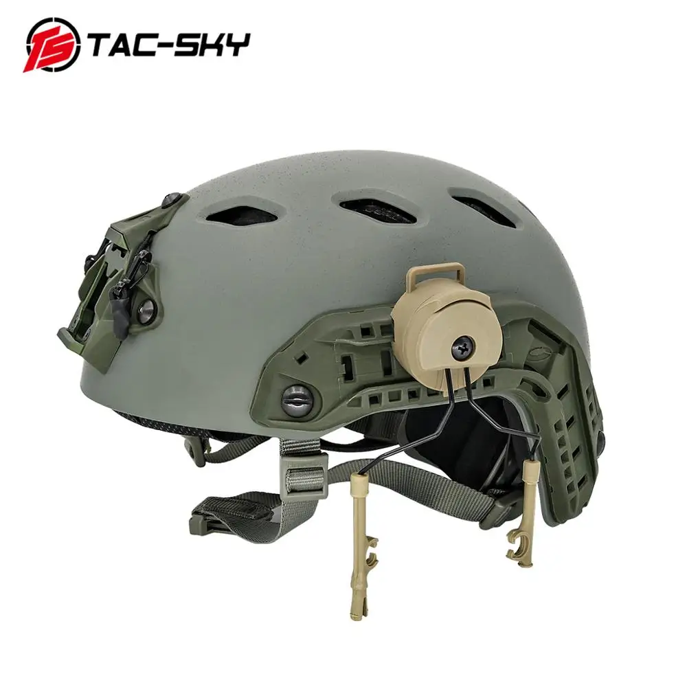 TS TAC-SKY 전술 헤드셋 브래킷, 빠른 Ops 코어 헬멧, ARC 레일 어댑터, Comtac II III XPI 시리즈 전술 헤드셋용