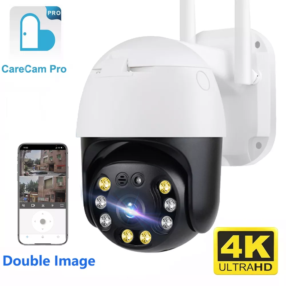 CareCam 무선 감시 자동 추적 PTZ 카메라, 듀얼 이미지 와이파이, 야외 CCTV 보안, 5MP 인간 감지, H.265, 4K, 8MP title=CareCam 무선 감시 자동 추적 PTZ 카메라, 듀얼 이미지 와이파이, 야외 CCTV 보안, 5MP 인간 감지, H.265, 4K, 8MP 