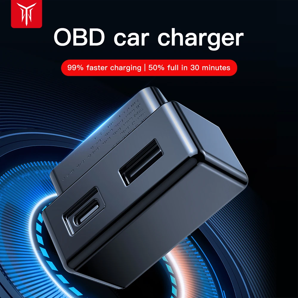 YZ 테슬라 자동차용 OBD 어댑터 충전, 테슬라 모델 3, 모델 Y, X, S, obd2 분배기, 충전기 어댑터 액세서리