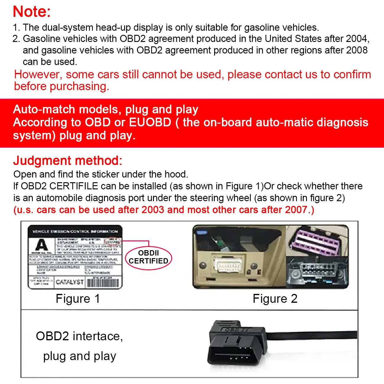 HUD OBD2/GPS 헤드업 디스플레이, 자동차 스마트 게이지, 디지털 속도, RPM 수온, 연료 소비, 스마트 자동차 시스템, 자동차 액세서리