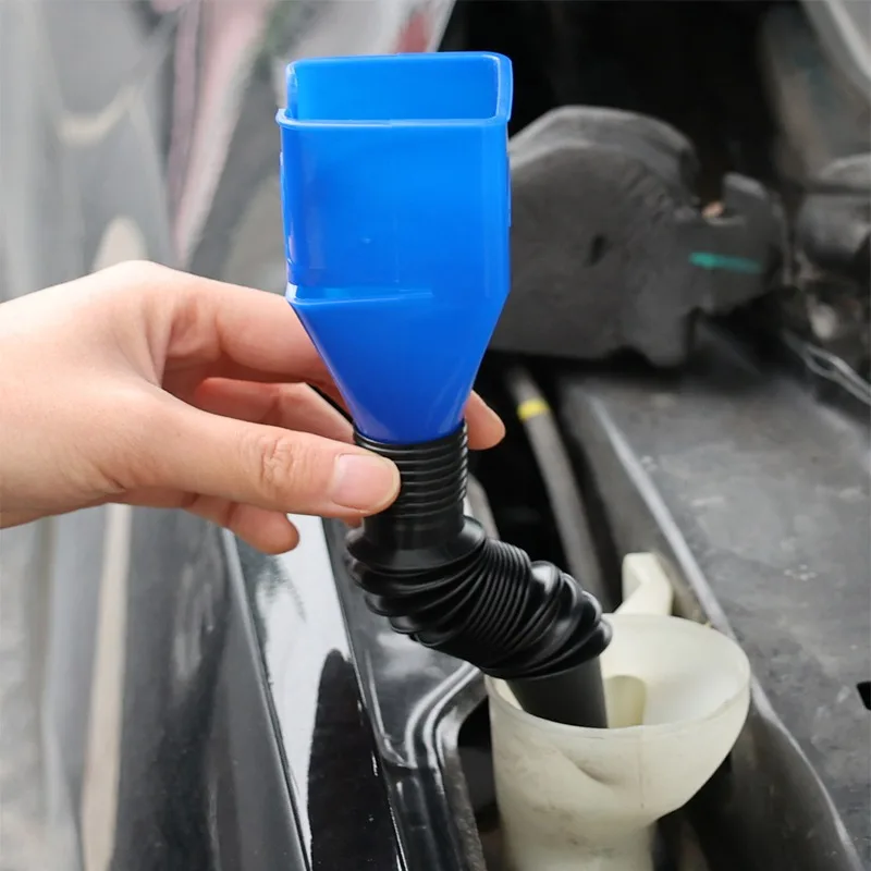 자동차 오토바이 오일 가솔린 충전 깔때기, 텔레스코픽 휴대용 플라스틱 깔때기, 도구 액세서리