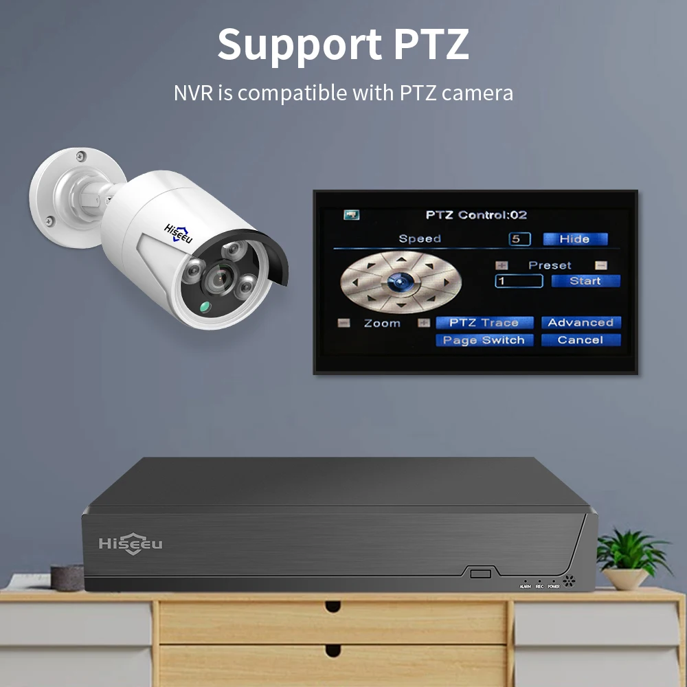 Hiseeu NVR DVR 네트워크 비디오 레코더 ONVIF IP 보안 감시 카메라 P2P 용 CCTV, 25CH, 5MP, 32CH, 1080P, 8CH, 4K, 8MP, H.265 +